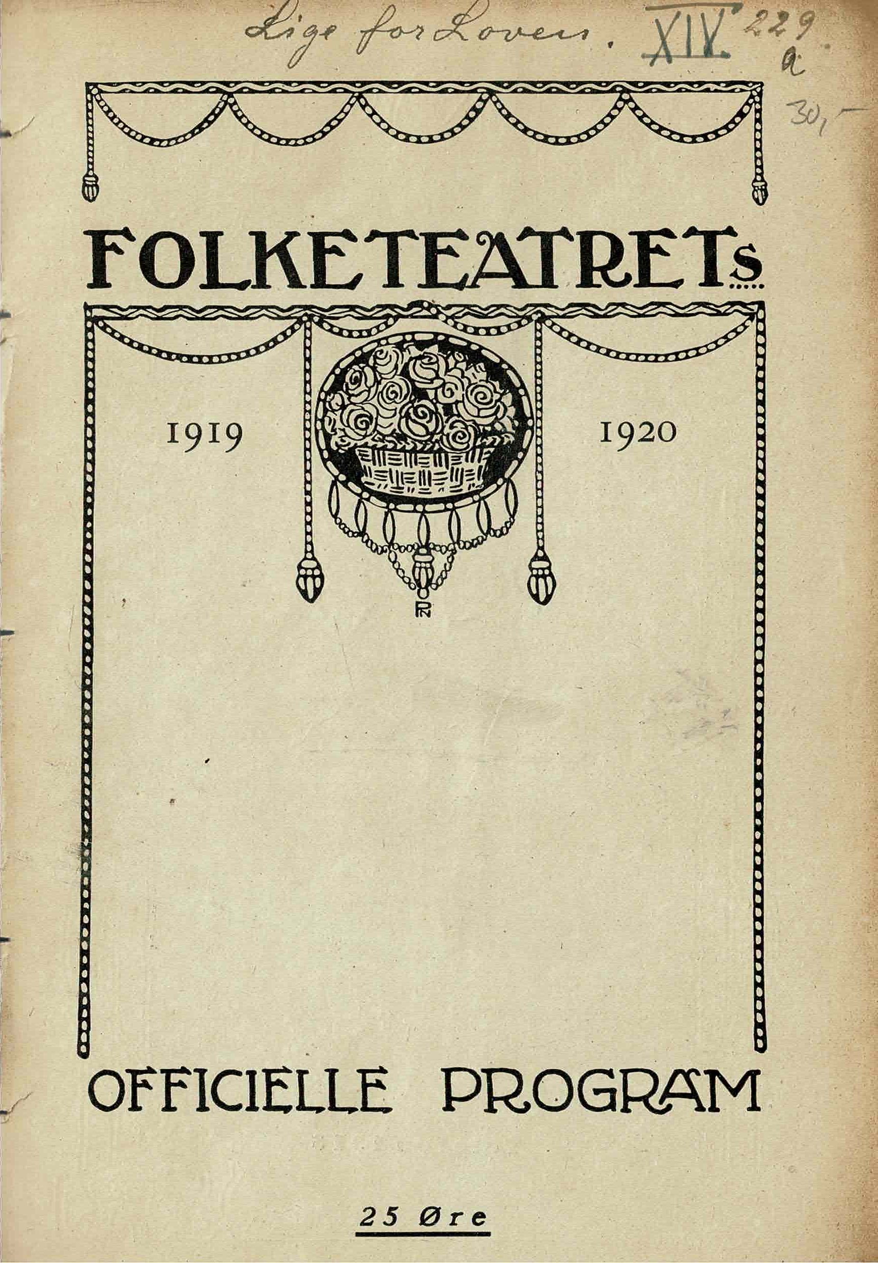 LIGE FOR LOVEN 1919 (20 KR.)
