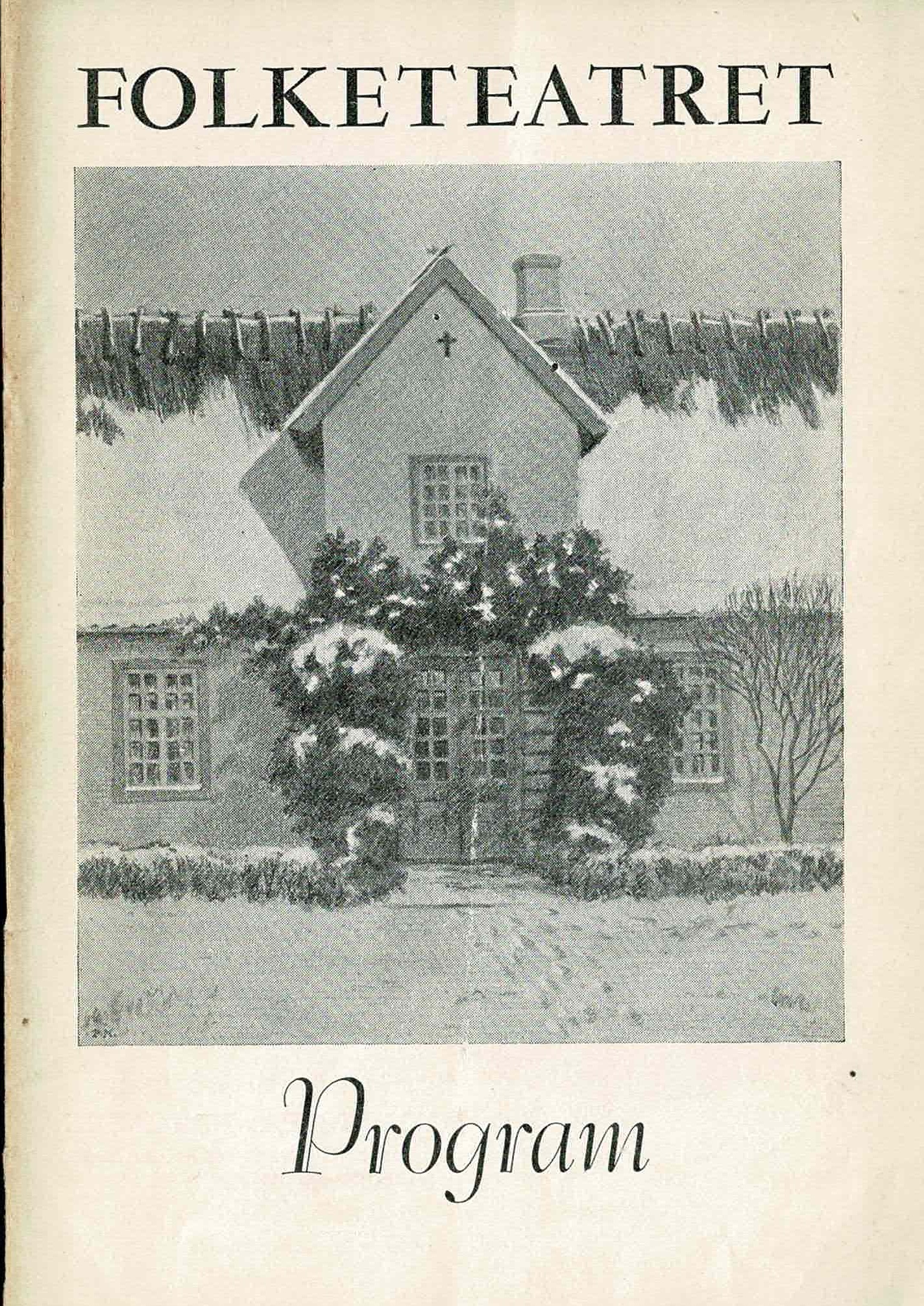 NØDDEBO PRÆSTEGAARD 1954