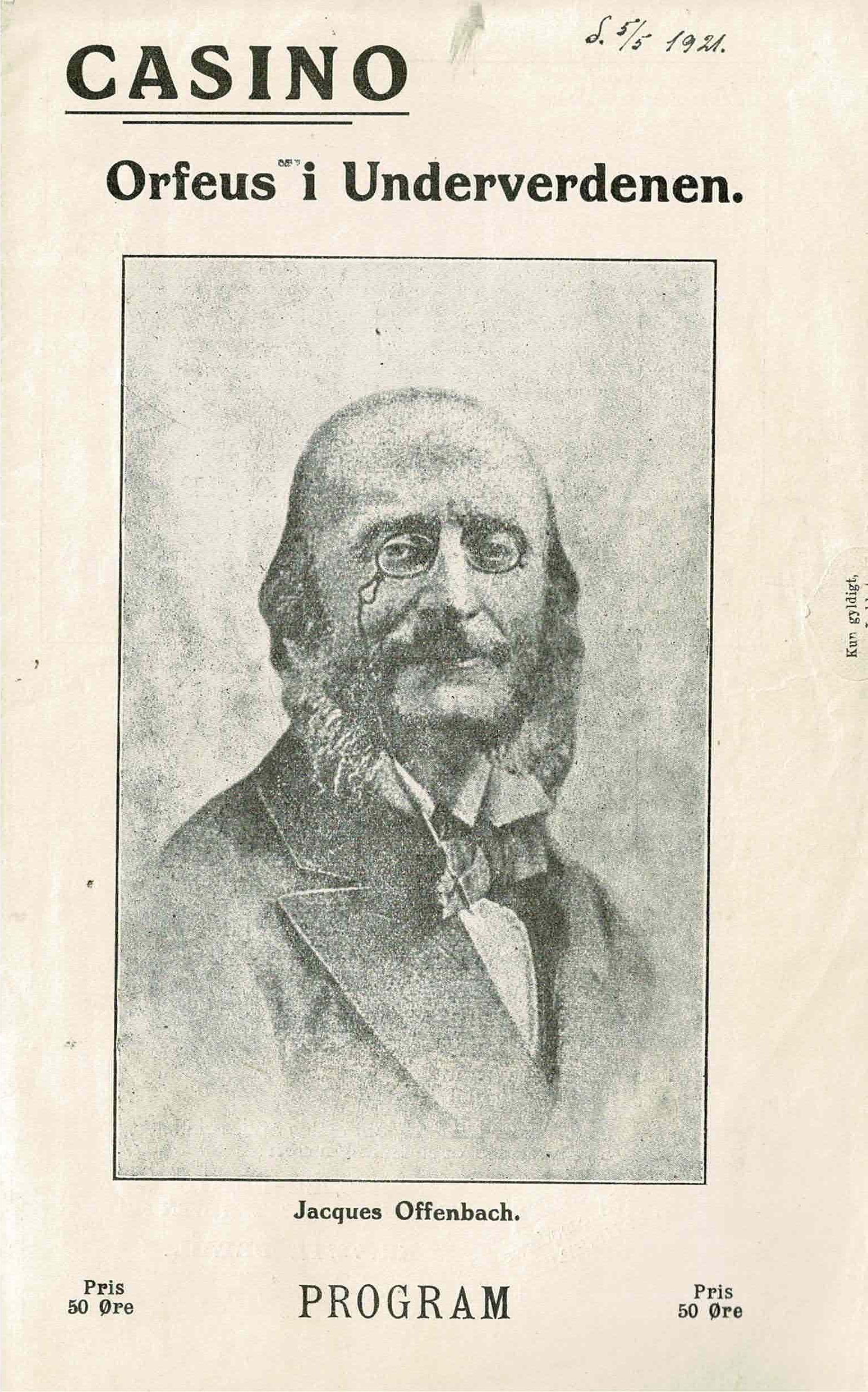ORFEUS I UNDERVERDEN 1921 (20 KR.)
