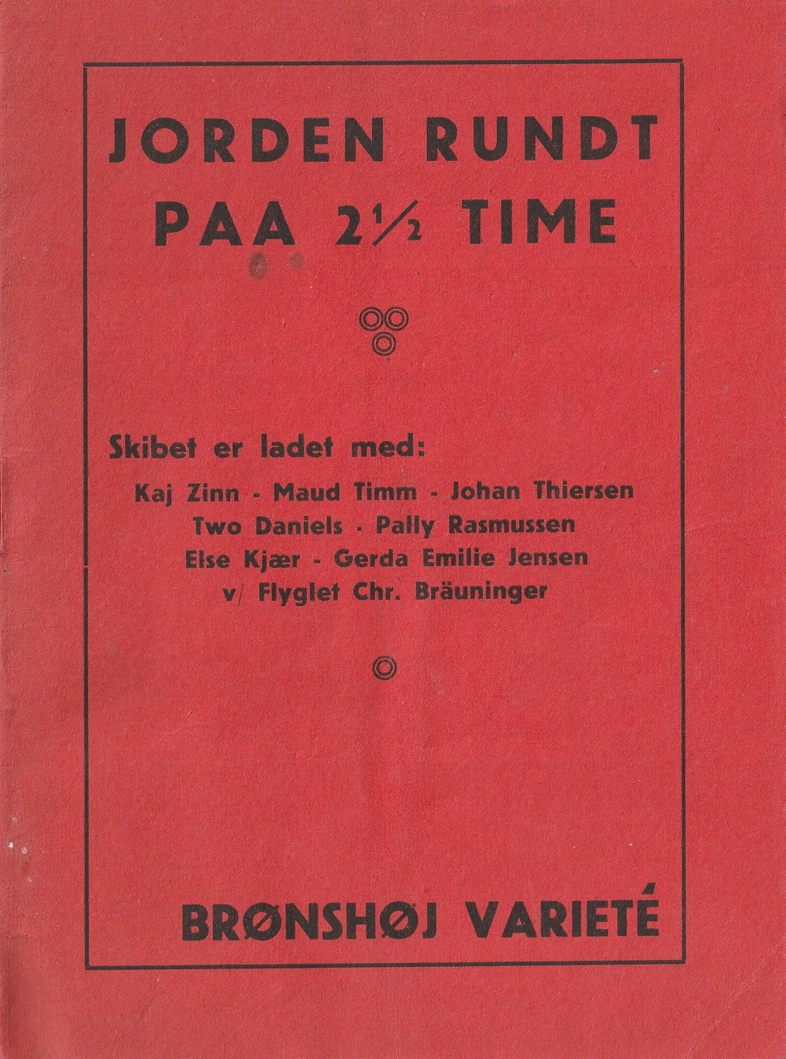 JORDEN RUNDT PAA 2½ TIME 1946